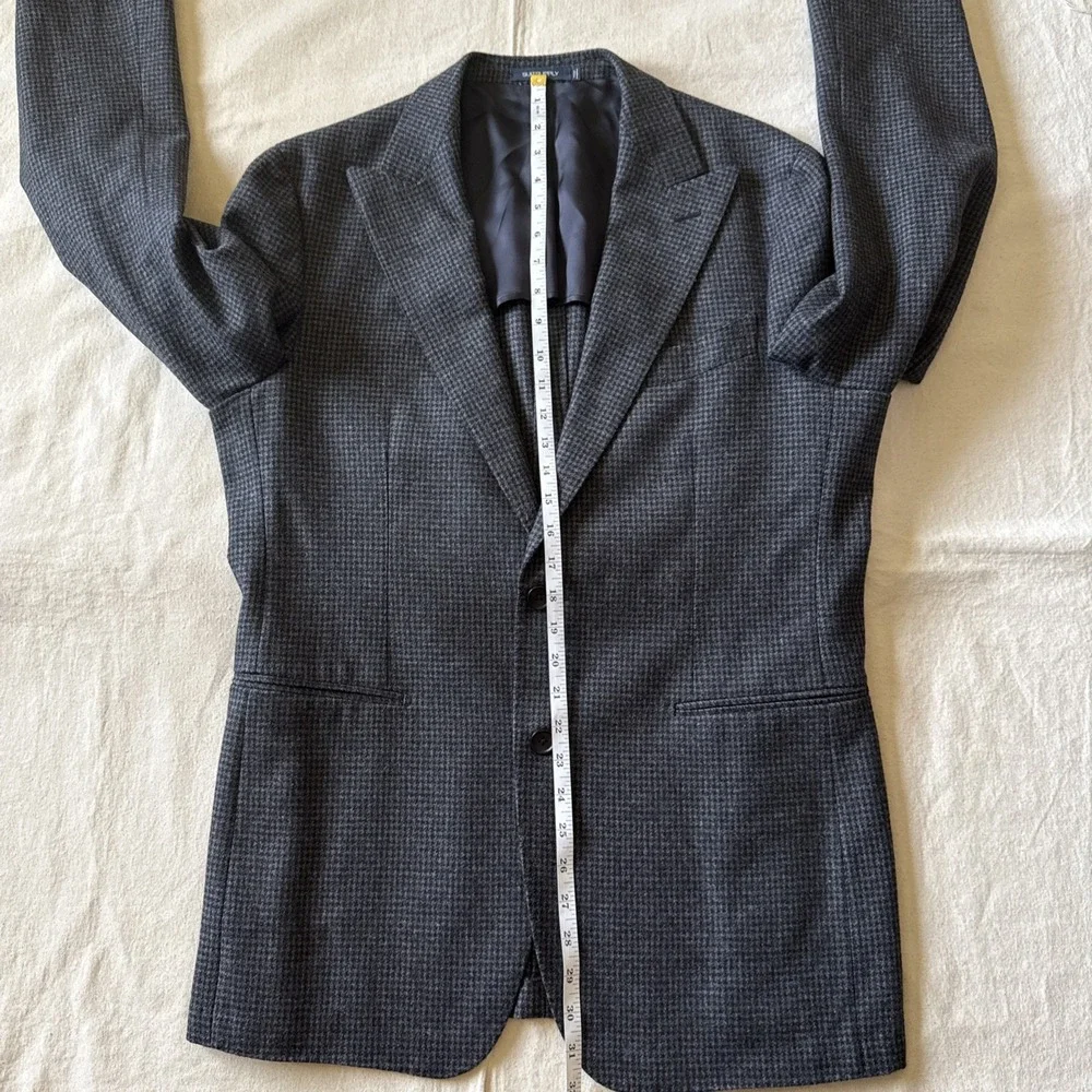 Suitsupply Blazer 42 Slim Check Merino Wool Marling Evans Havana Patch